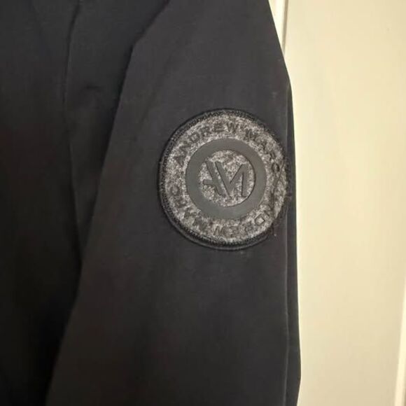 Andrew Marc Women's Black Parka Coat With Fur Hoodie Size Large L - Picture 2 of 10